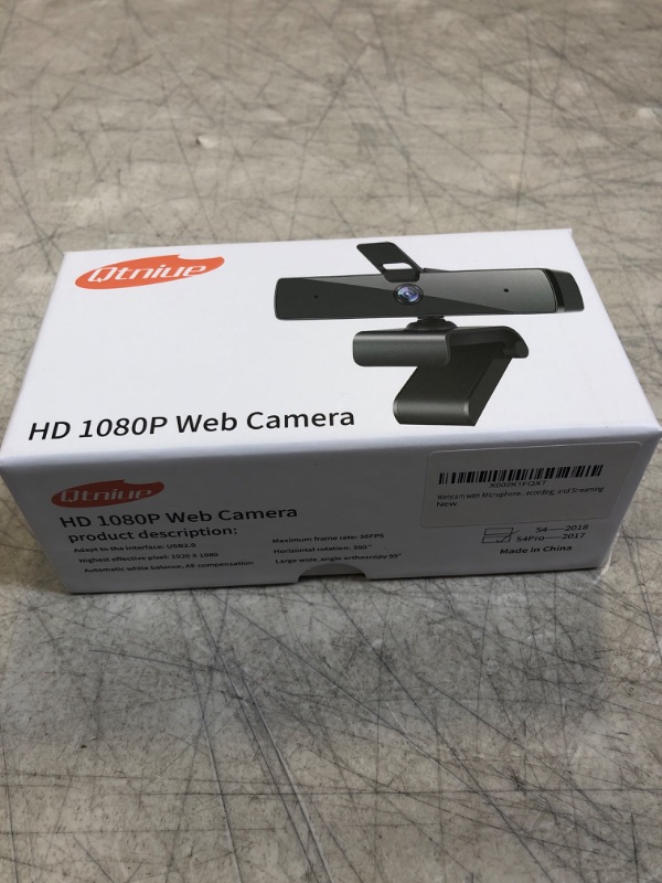 Photo 3 of Qtniue Webcam with Microphone and Privacy Cover, FHD Webcam 1080p, Desktop or Laptop and Smart TV USB Camera for Video Calling, Stereo Streaming and Online Classes 30FPS