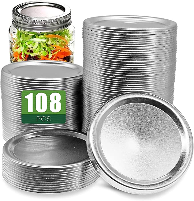 Photo 1 of  Regular Mouth Canning Lids, 70MM Mason Jar Canning Lids, Split-Type Mason Jar Lids for Canning,Type with Airtight Seal and Leak proof,Use for Home Canning & Food Storage