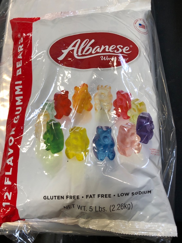 Photo 2 of Albanese World's Best Gummi, 12 Flavor Bears, 5 Pound Bag FRESHEST BY 4/19/2024