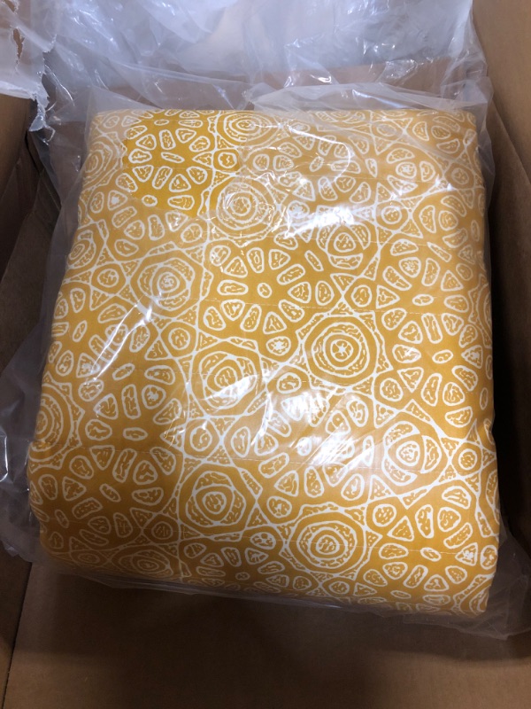 Photo 1 of Yellow/White Boho Comforter