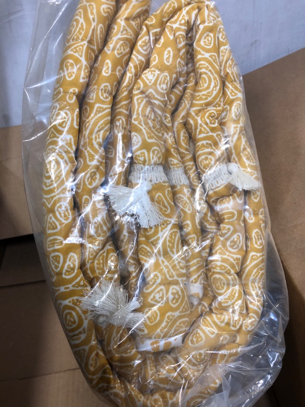 Photo 2 of Yellow/White Boho Comforter