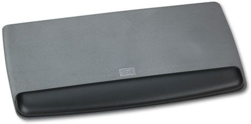 Photo 1 of 3M Antimicrobial Gel Keyboard Wrist Rest Platform, Black/Gray/Silver
