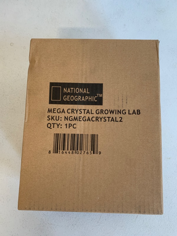 Photo 6 of NATIONAL GEOGRAPHIC Mega Crystal Growing Lab – Grow 6 Vibrant Crystals Fast (3-4 Days), with Light-Up Display Stand, Learning Guide, & 4 Genuine Crystal Specimens, an Amazon Exclusive Science Kit