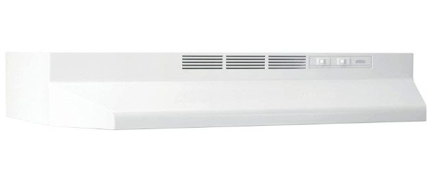 Photo 1 of Broan-NuTone 413001 Non-Ducted Ductless Range Hood with Lights Exhaust Fan for Under Cabinet, 30-Inch, White