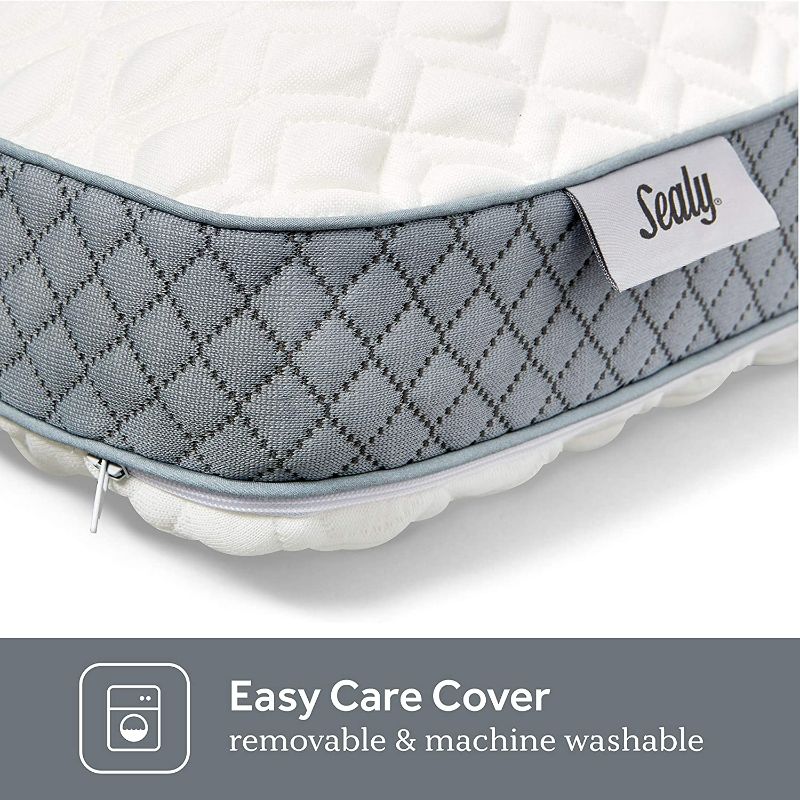 Photo 2 of Sealy Molded Memory Foam Pillow, 16 inches x 24 inches x 5. 75 inches, White, Grey
