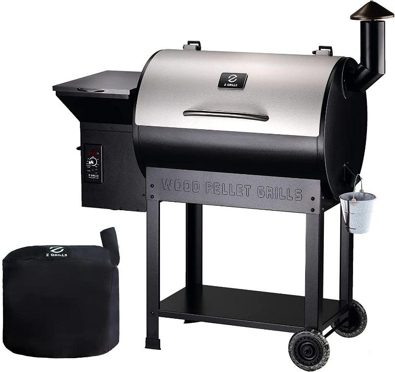 Photo 1 of Z Grills Wood Pellet Grill & Smoker, 8 in 1 BBQ Grill for Outdoor Cooking, Auto Temperature Control, 697 sq in Cooking Area, 7002E
