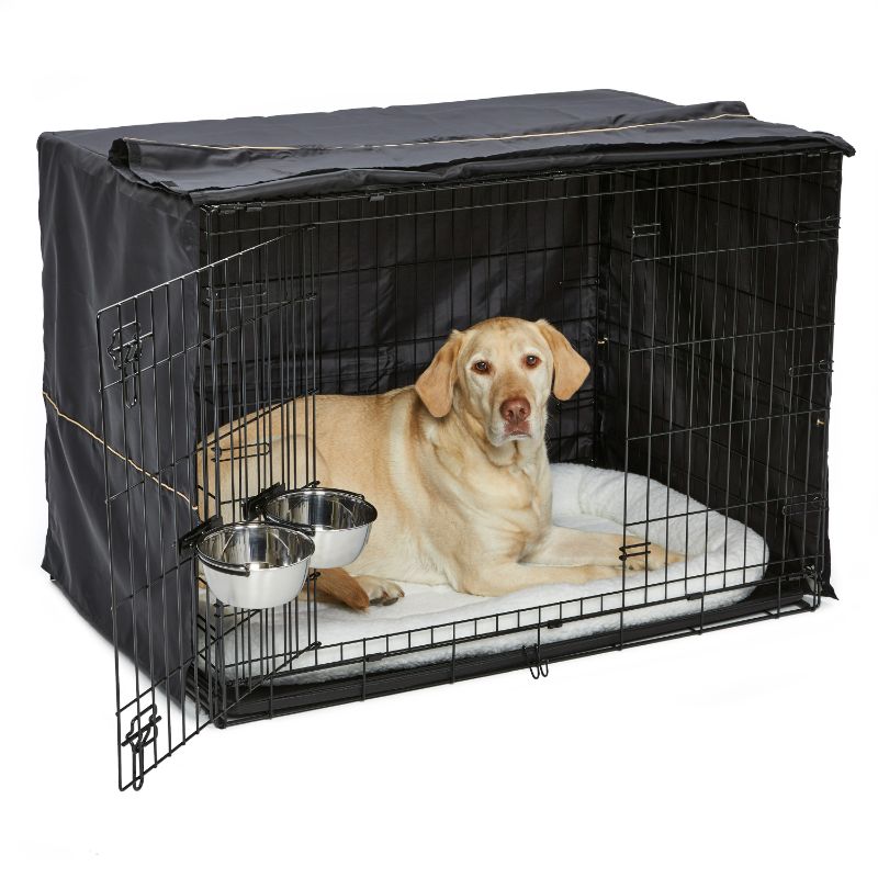 Photo 1 of Midwest ICrate Double Door Starter Kit for Dogs, 42 L X 28.5 W X 30.5 H, X-Large