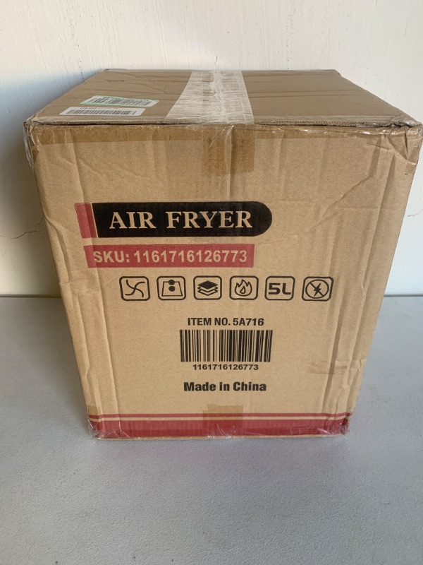 Photo 3 of R.W.FLAME Air Fryer 6.0 Quart 1500 Watts, Digital Control Temperature & 30 Min Timer ,with Recipe Book,Black 6.0QT+Digital