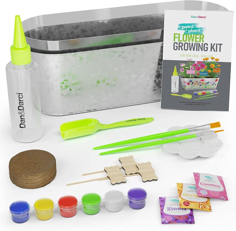 Photo 2 of Paint & Plant Flower Craft Kit for Kids - Best Birthday Science Crafts Gifts for Girls & Boys Age 5 6 7 8-12 Year Old Girl Gift - Children Gardening Kits, Art Projects Toys for Ages 5-12 years