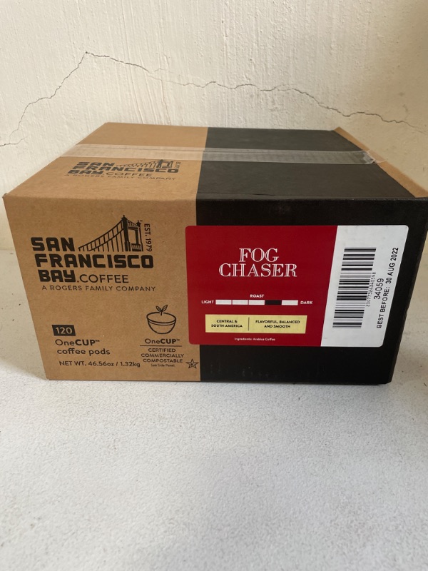 Photo 6 of San Francisco Bay Coffee OneCUP Fog Chaser 120 Ct Medium Dark Roast Compostable Coffee Pods, K Cup Compatible including Keurig 2.0
