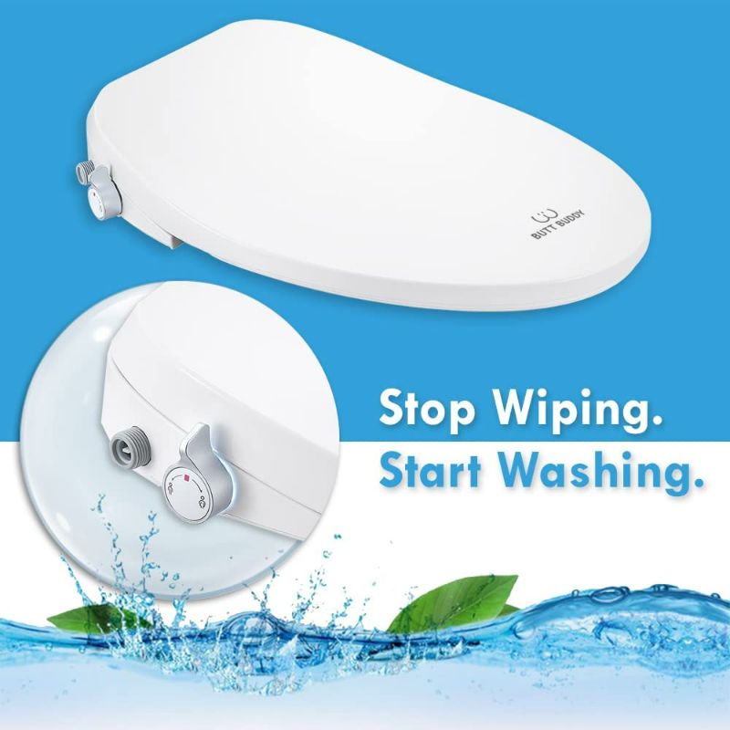 Photo 5 of BUTT BUDDY Suite - Smart Bidet Toilet Seat Attachment & Fresh Water Sprayer (Cool & Warm Temperature Control | Dual-Nozzle Cleaning, Adjustable Pressure | Easy Setup, Universal Fit)
