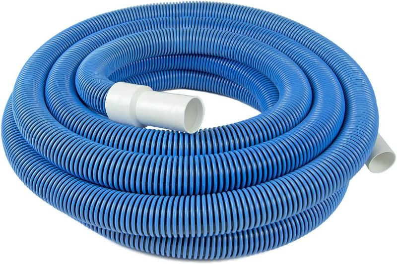 Photo 1 of Poolmaster 33430 Heavy Duty In-Ground Pool Vacuum Hose With Swivel Cuff, 1-1/2-Inch by 30-Feet,Neutral
