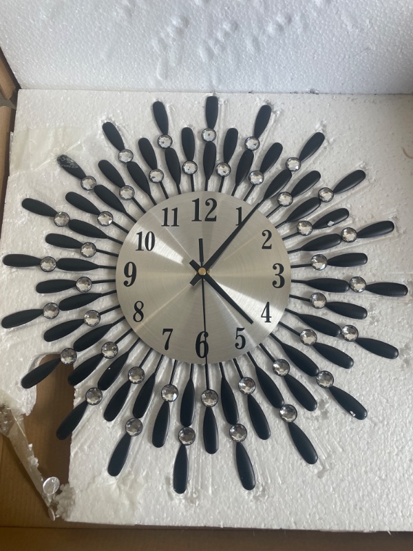 Photo 3 of Decorative Wall Clock Modern Wall Sticker Clock Creative Sticker Watches Silent Indoor Ornaments
