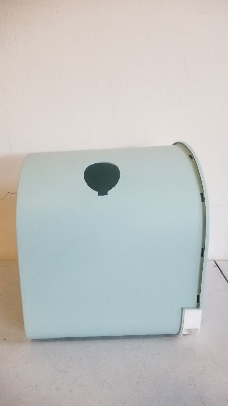 Photo 7 of  Cat Litter Box Enclosed House Drawer Type Cat Litter Box Toilet Cat Litter Round Clamshell Cat Litter Box Large Space and Easy to Clean Cat Toilet