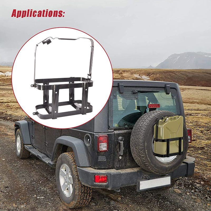 Photo 3 of Gas Can Holder for 5 Gallon Steel Jerry Can

