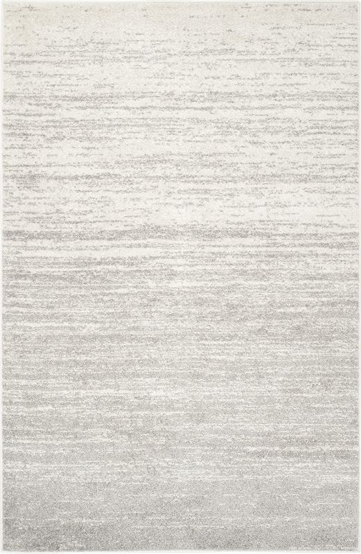 Photo 4 of SAFAVIEH Adirondack Collection 9' x 12' Ivory / Silver ADR113B Modern Ombre Non-Shedding Living Room Bedroom Dining Home Office Area Rug
