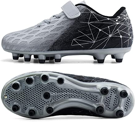 Photo 3 of 3.5 big kids size brooman Kids Firm Ground Soccer Cleats Boys Girls Athletic Outdoor Football Shoes
