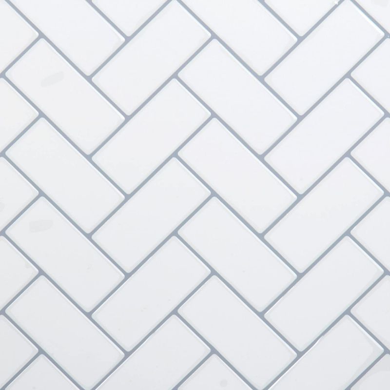 Photo 1 of 5 PIECE Self-Adhesive Peel and Stick Accent Wall Tiles Set for Kitchen Backsplash, Bathroom, and Living Room
