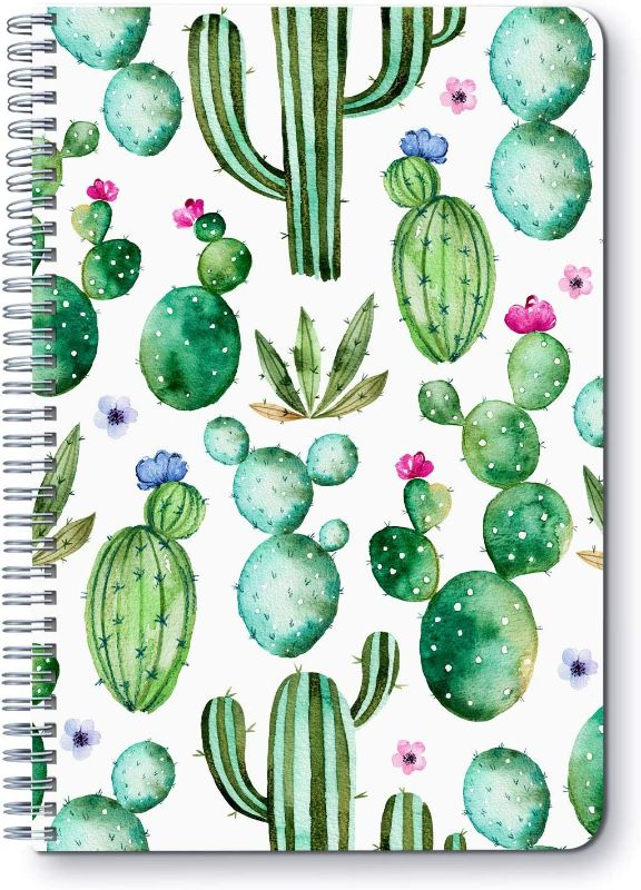 Photo 1 of Fresh Cactus - A5 Round Spiral Notebook - Ruled Notebook/Journal - Lined Journal - 5.83" X 8.27" Hardcover Books - College Ruled Spiral Notebook/Journal - Rough Draft Mini Spiral Notebook
