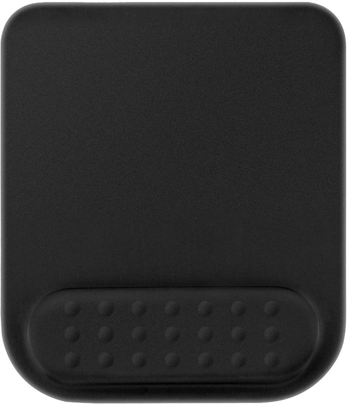 Photo 1 of MROCO Ergonomic Mouse Pad with Wrist Support Memory Foam Mouse Pad with Wrist Rest, Comfortable Computer Mouse Pad for Laptop, Pain Relief Mousepad with Non-Slip Base for Office & Home, 9.6x8in, Black
