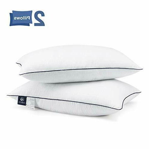 Photo 1 of Beckham Hotel Collection Bed Pillows King Size Set of 2 - Down Alternative Bedding Gel Cooling Pillow 