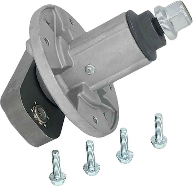 Photo 2 of AIC New Blade Spindle Assembly Replaces GY20050 GY20785 Oregon 82-356 Stens 285-093 L100, L107, L108, L110, L120, L130 with Mounting Bolt and Blade Mounting Bolt -M10, Mounting Holes are Threaded?
