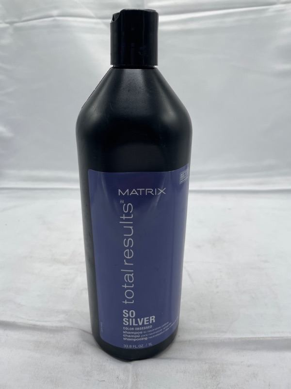 Photo 2 of MATRIX Total Results So Silver Color Depositing Purple Shampoo For Neutralizing Yellow Tones | Tones Blonde & Silver Hair | For Color Treated Hair 33.8 Fl Oz (Pack of 1)