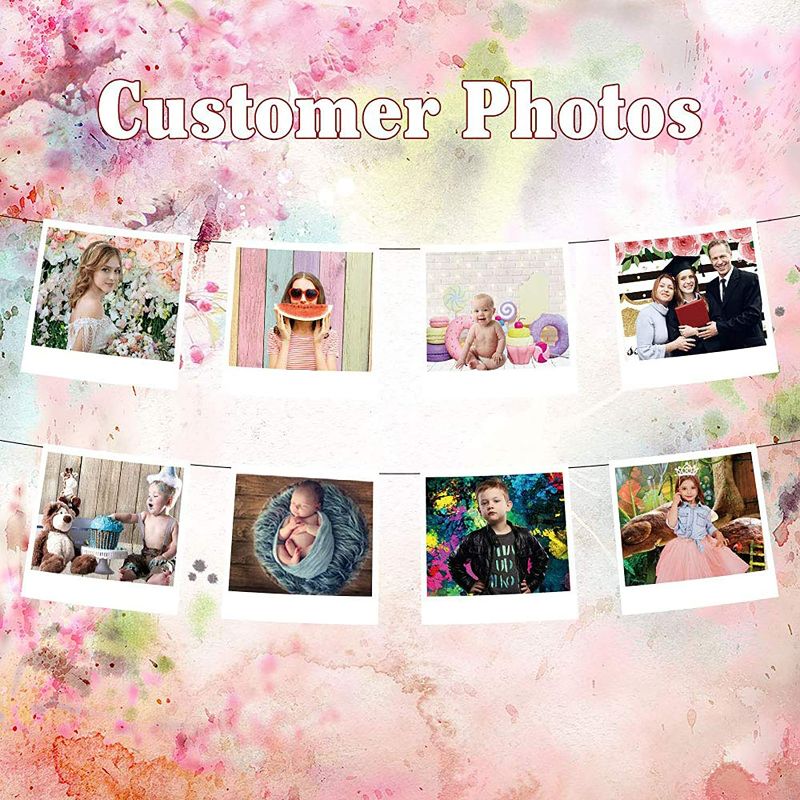 Photo 5 of Allenjoy Spring Pink Floral Backdrop Photography Valentine's Day Cherry Blossom Sweet 16 Girl Princess Birthday Party Table Wall Decor Photo Booth Banner Kids Baby Photoshoot 7x5ft Background Pictures
