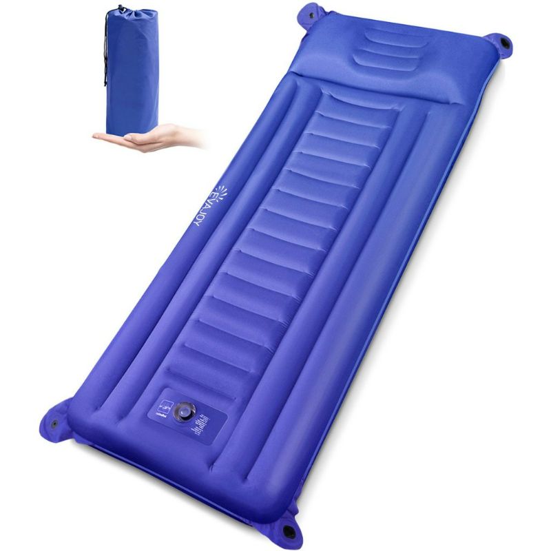 Photo 1 of Inflatable Camping Pad Sleeping Mat Air Mattress Air Pad with Built-in Inflator 5 R-Value for Outdoor Hiking Camping Backpacking
