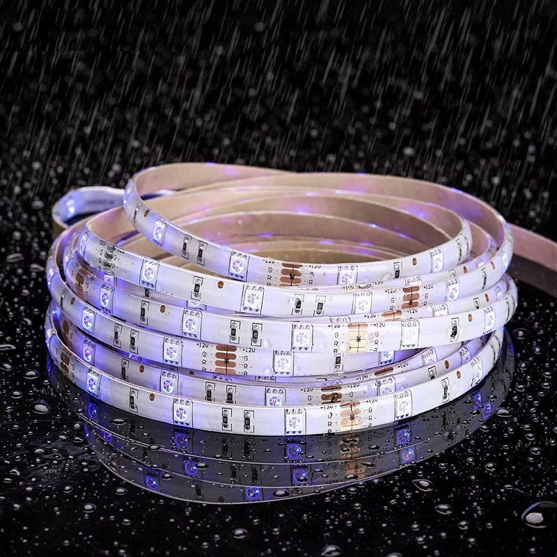 Photo 1 of MINGER RGB LED Strip Lights, 16.4ft Color Changing Light Strips with Remote Controller, Protective Coating, 5050 LED and DIY Mode, Dimmable Full Light Strips for Bedroom, Room, Kitchen
