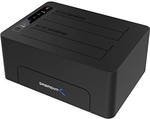 Photo 1 of SABRENT USB 3.0 to SATA Dual Bay External Hard Drive Docking Station for 2.5 or 3.5in HDD, SSD with Hard Drive Duplicator/Cloner Function [10TB Support] (EC-DSK2)
