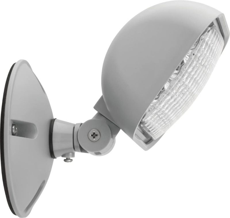 Photo 2 of Lithonia Lighting ERE GY SGL WP M12 LED One Single Head Emergency Light, Gray
