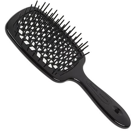 Photo 1 of jäneke Brush Black – 55 g
Patented Design-Protects against damage from blow drying while allowing hair to dry quickly
Anti Static - Great for Styling and Preventing Flyaways
Great For All Hairtypes - Especially Thick or Curly Hair
Made & Designed in Italy