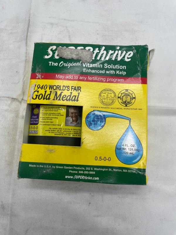 Photo 2 of SUPERthrive The Original Vitamin Solution - Liquid Concentrate, May Add to Any Fertilizing Program, 4 fl. oz. 4 Ounces Vitamin Solution