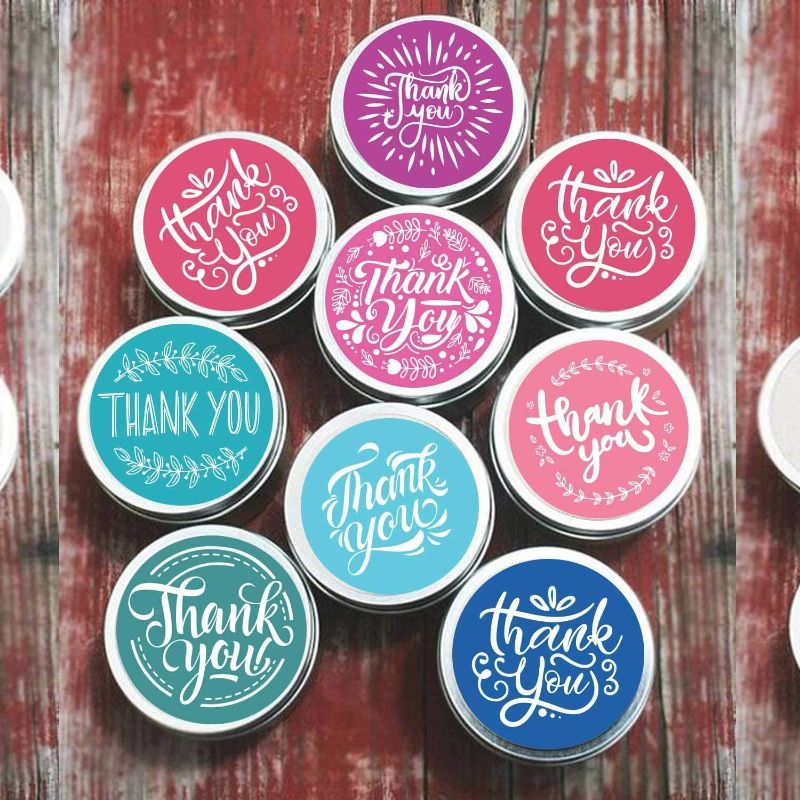 Photo 5 of Thank You Stickers Roll of 1000 1.5 Inch 8 Designs Thank You Sticker Small Business Thank You Stickers Pink Thank You Stickers for Packaging Stickers Thank You Large Thank You Stickers
