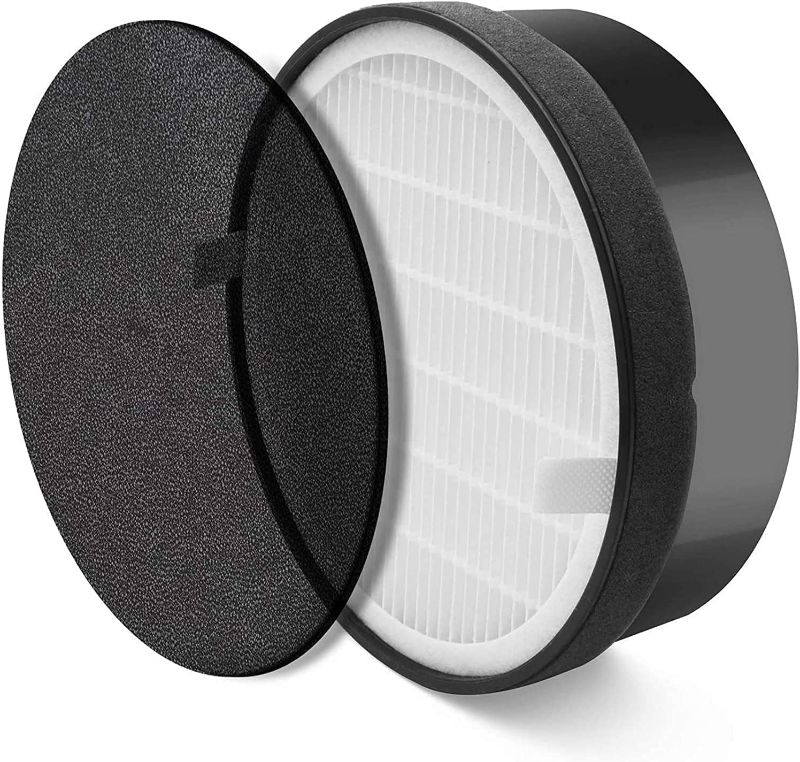Photo 1 of LEVOIT LV-H132 Air Purifier Replacement Filter, 3-in-1 Nylon Pre-Filter, True HEPA Filter, High-Efficiency Activated Carbon Filter, LV-H132-RF, 1 Pack
