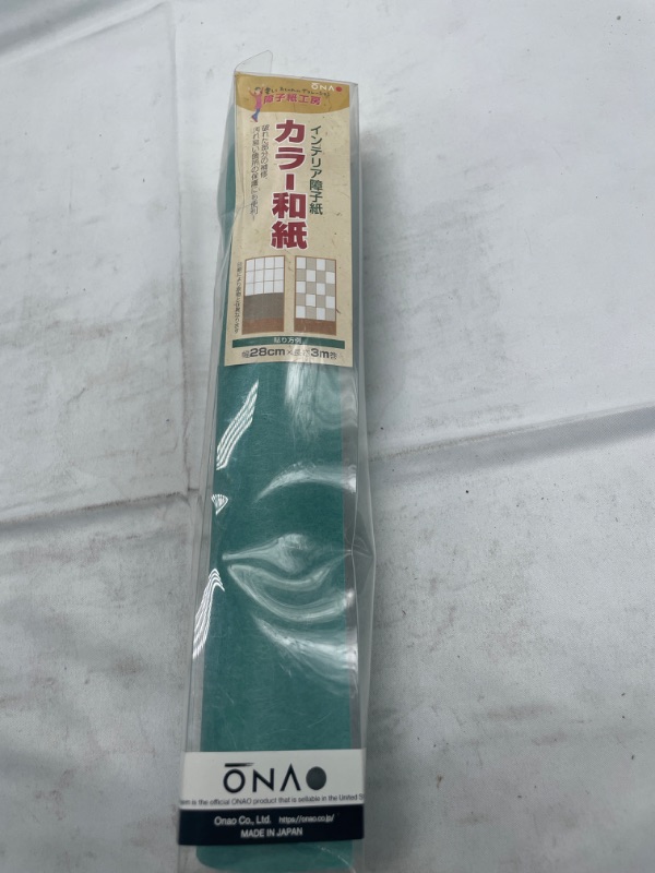 Photo 2 of ONAO Shoji Paper Roll (11 x 118 Inch), Shoji Screen Replacement Paper, Japanese Shoji Gami, Made in JAPAN, Sky Blue