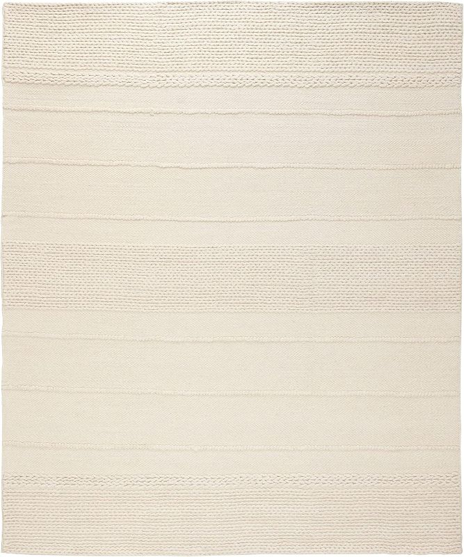 Photo 4 of Safavieh Natura Collection 8' x 10' Natural NAT215A Handmade Wool Area Rug
