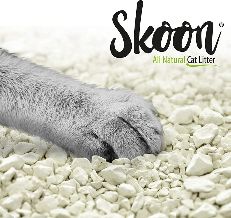 Photo 2 of (1 Bag) Skoon All-Natural Cat Litter, 8 lbs - Light-Weight, Non-Clumping, Low Maintenance, Eco-Friendly - Absorbs, Locks and Seals Liquids for Best Odor Control.
