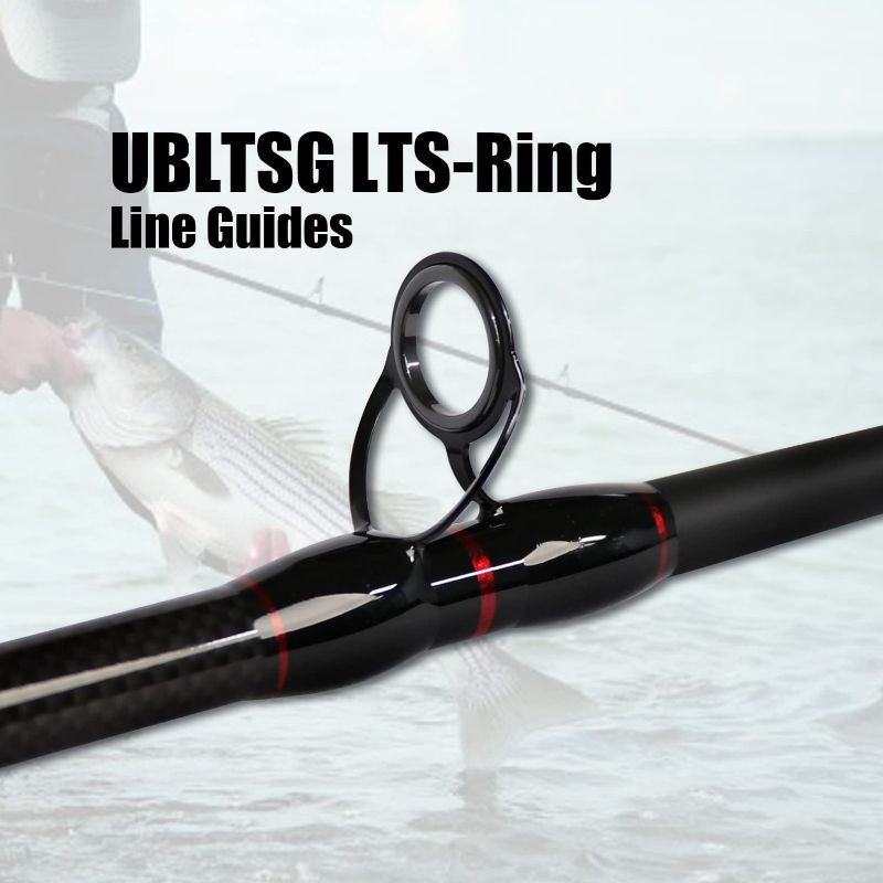 Photo 4 of Fiblink Surf Casting Fishing Rod 2-Piece Graphite Travel Baitcasting Fishing Rod
