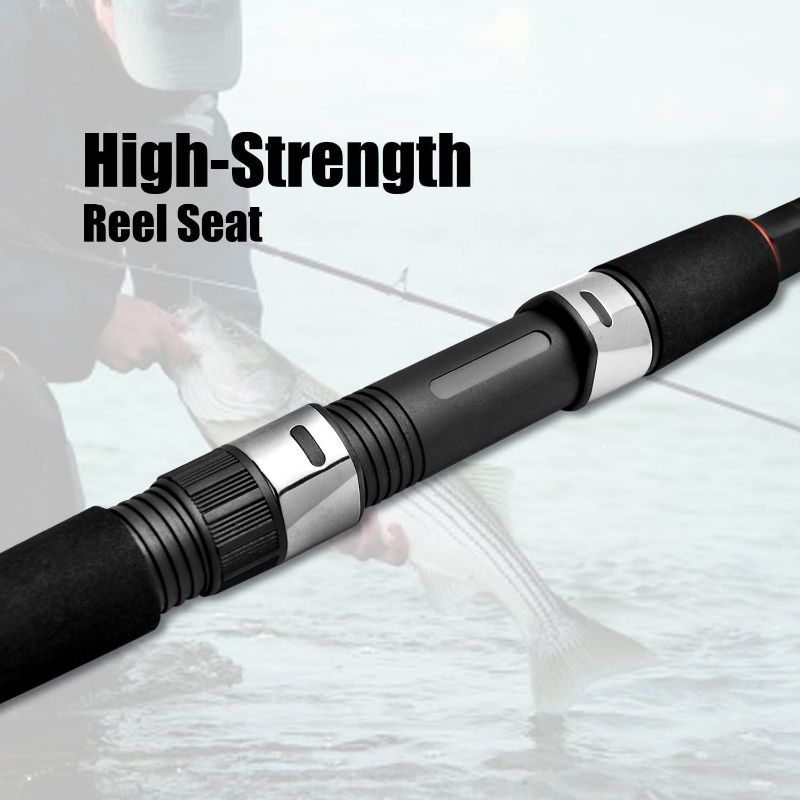 Photo 5 of Fiblink Surf Casting Fishing Rod 2-Piece Graphite Travel Baitcasting Fishing Rod
