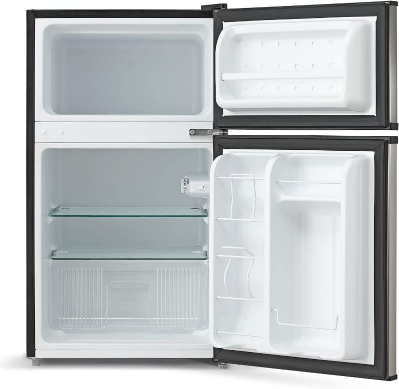 Photo 5 of Midea WHD-113FSS1 Compact Refrigerator, 3.1 cu ft, Stainless Steel
