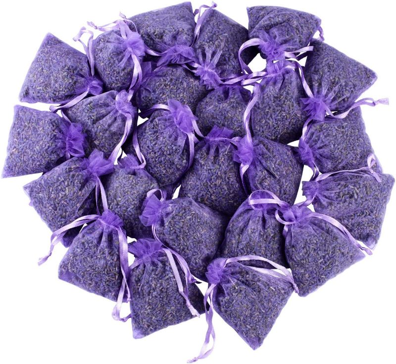 Photo 1 of French Lavender Sachets for Drawers and Closets Fresh Scents, Home Fragrance Sachet, Pack of 24, Purple, LV-S-C-24-1
