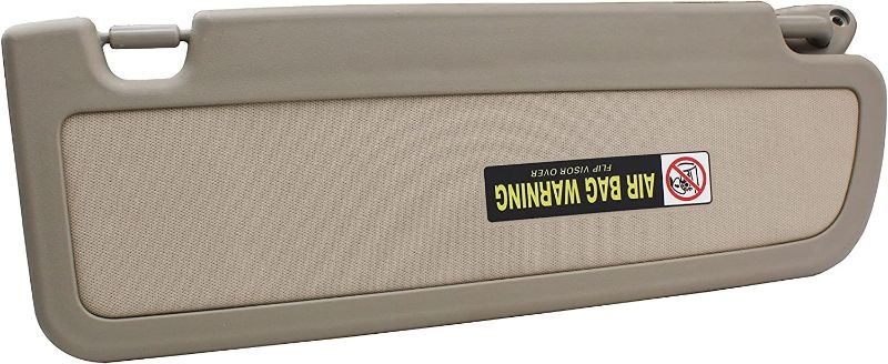 Photo 2 of GreatUs 83280-SNA-A01ZA Car Front Left Driver Sun Visor Assembly Compatible with 2006-2011 Honda Civic Coupe/Sedan/EX/LX/SI ,Warm Gray
