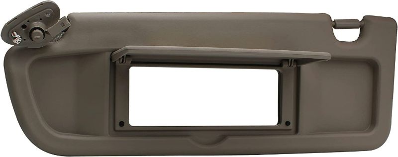 Photo 3 of GreatUs 83280-SNA-A01ZA Car Front Left Driver Sun Visor Assembly Compatible with 2006-2011 Honda Civic Coupe/Sedan/EX/LX/SI ,Warm Gray
