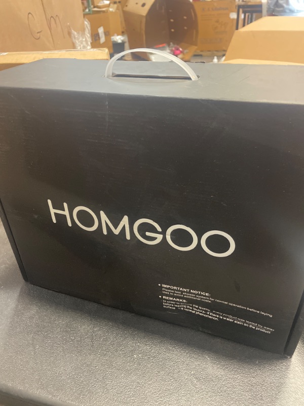 Photo 1 of HomGoo Shower System with Tub Spout, Tub Shower Faucet Set with High Pressure 10" Rain Shower head and 5-Setting Handheld Shower Head Set, Pressure Balance Valve included, Brushed Gold
