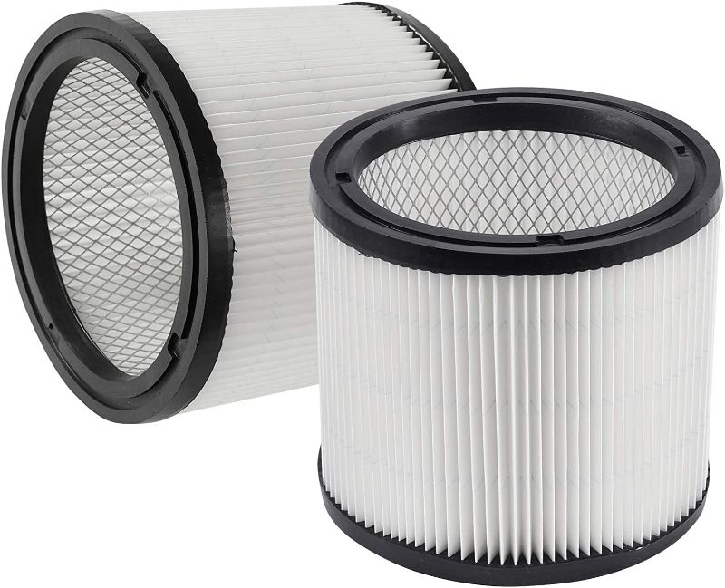 Photo 1 of Gazeer Cartridge Filter 2 PACK Replacement Filter Compatible with Shop-Vac 90304 90350 90333 fits Most Wet/Dry Vacuum Cleaners 5 Gallon and Above
