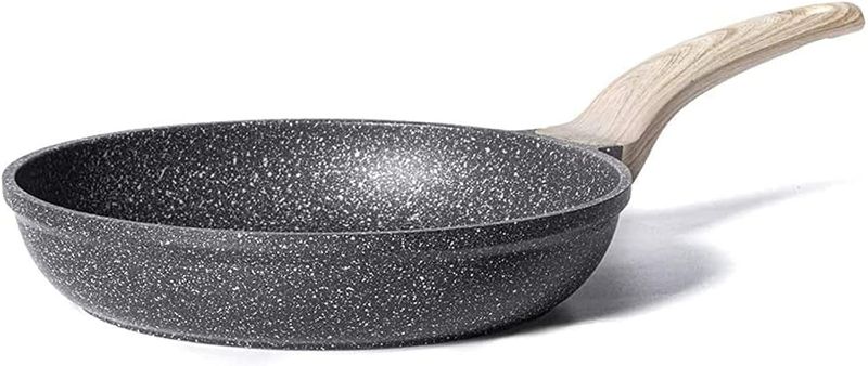 Photo 1 of CAROTE Nonstick Frying Pan Skillet,Non Stick Granite Fry Pan Egg Pan Omelet Pans, Stone Cookware Chef's Pan, PFOA Free,Induction Compatible(Classic Granite, 8-Inch)
