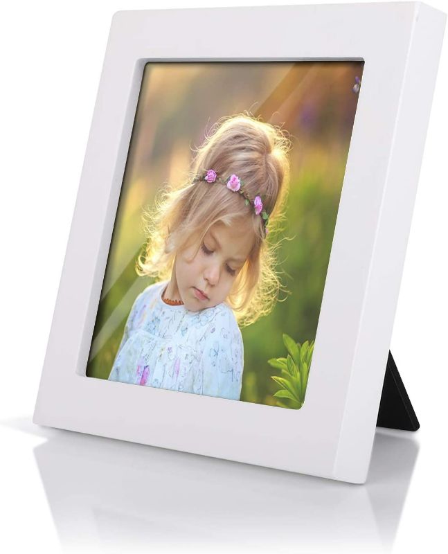 Photo 2 of Home Margo, 4x4 Picture Frames White, Small Square Picture Frame, Instagram Frame, Set of 9, 4 by 4 Inch Square Small White Frames
