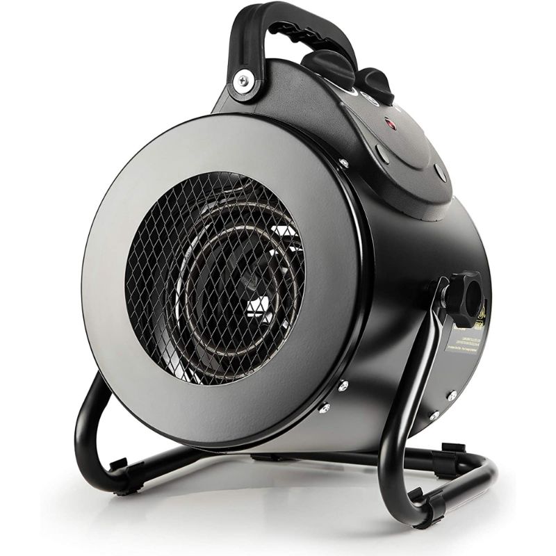 Photo 1 of iPower Electric Heater Fan for Greenhouse, Grow Tent, Workplace, Overheat Protection, Black
